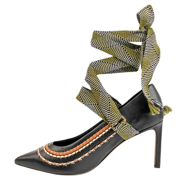 Sz 35, 38 and 38.5 NIB $620 Ulla Johnson Salma ribbon heels - Picture 3 of 11